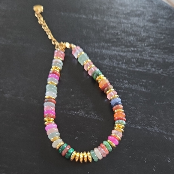 Moda International Jewelry - Moda International Multicolor Beaded Genuine Stone Bracelet